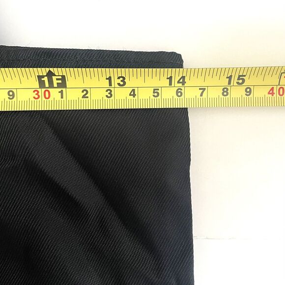 Brighton Silver Heart Brown Leather Handles Black Nylon Long Tote Bag - Picture 10 of 16